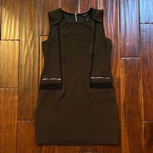 Color Block- Textured Mini Dress